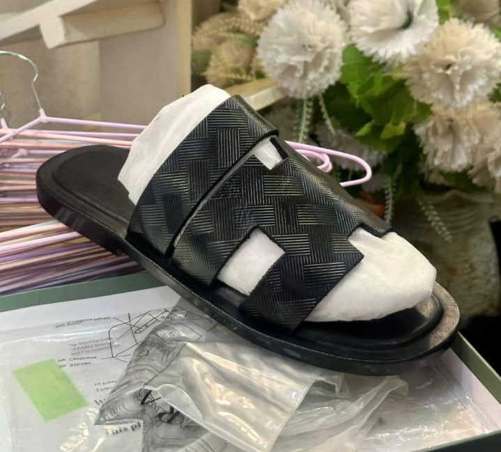 Chaussure en cuir modèle Venise - Cuir Gris Perle
