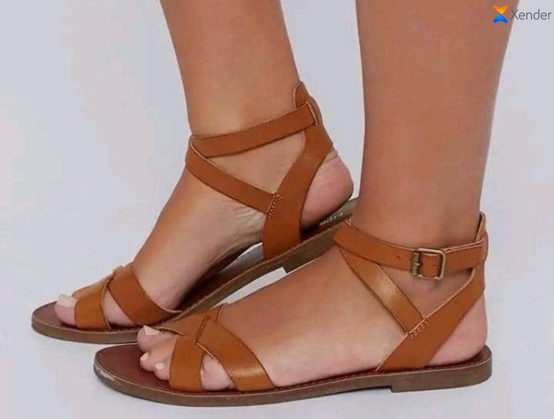 Chaussure en cuir modèle Bergamo - Cuir Camel
