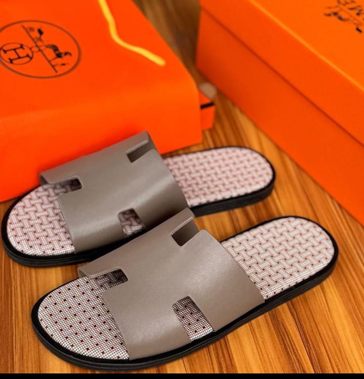 Chaussure en cuir modèle Venezia - Cuir Gris