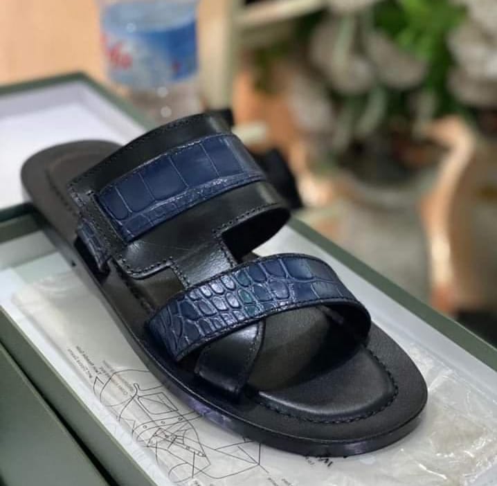 Chaussure en cuir modèle Matera - Cuir Bleu