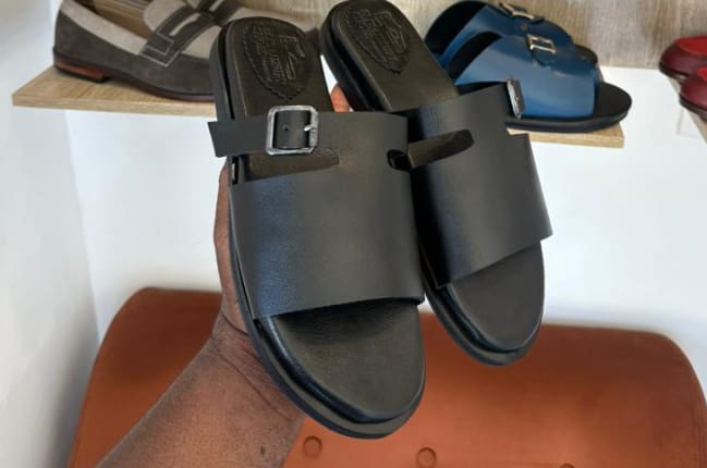 Chaussure en cuir modèle Ravenne - Cuir Havane