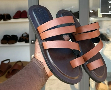 Chaussure en cuir modèle Chieti - Cuir Marron