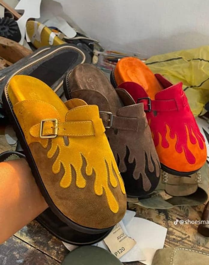Chaussure en cuir modèle Taormina - Cuir Multicolore