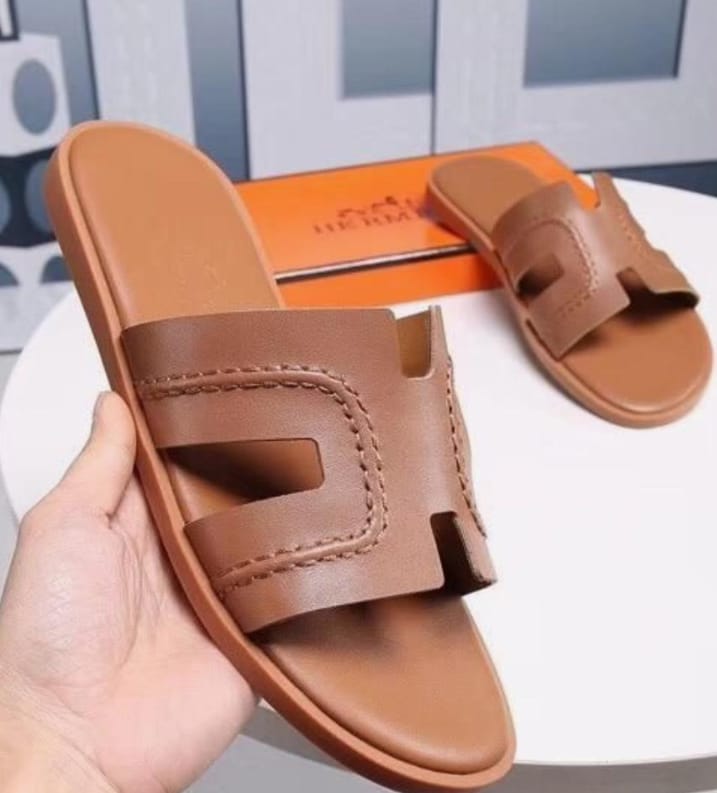 Chaussure en cuir modèle Sienne - Cuir Châtaigne
