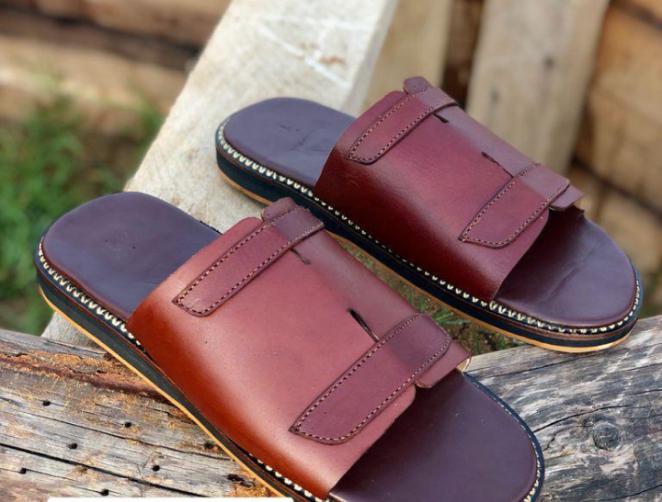 Chaussure en cuir modèle Vérone - Cuir Acajou