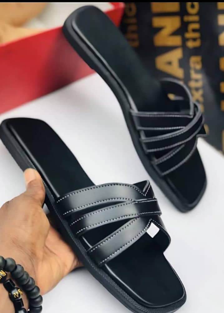 Chaussure en cuir modèle Fès - Cuir Anthracite