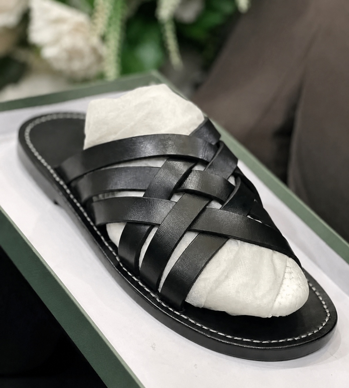 Chaussure en cuir modèle Côme - Cuir Tabac