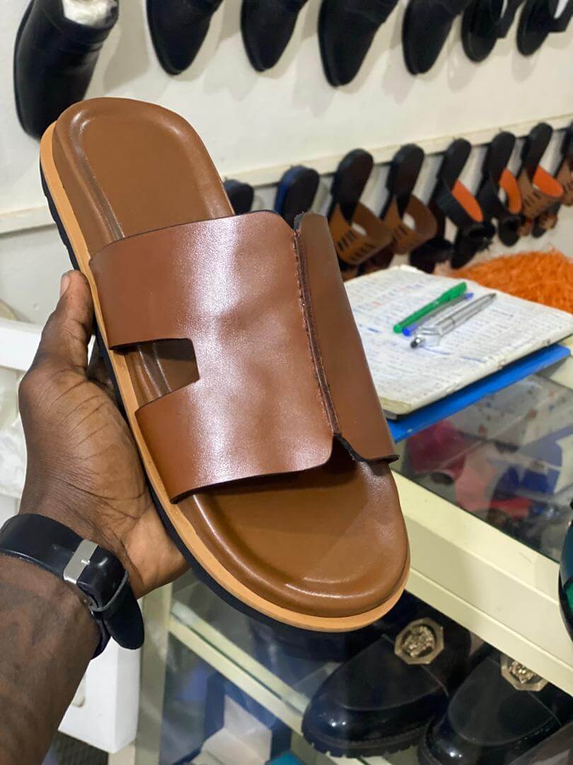 Chaussure en cuir modèle Bordeaux - Cuir Miel